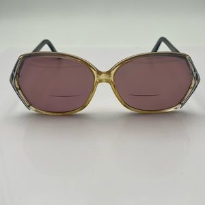 Vintage Zyloware 163 Gray Translucent Oval Sunglasses Frames